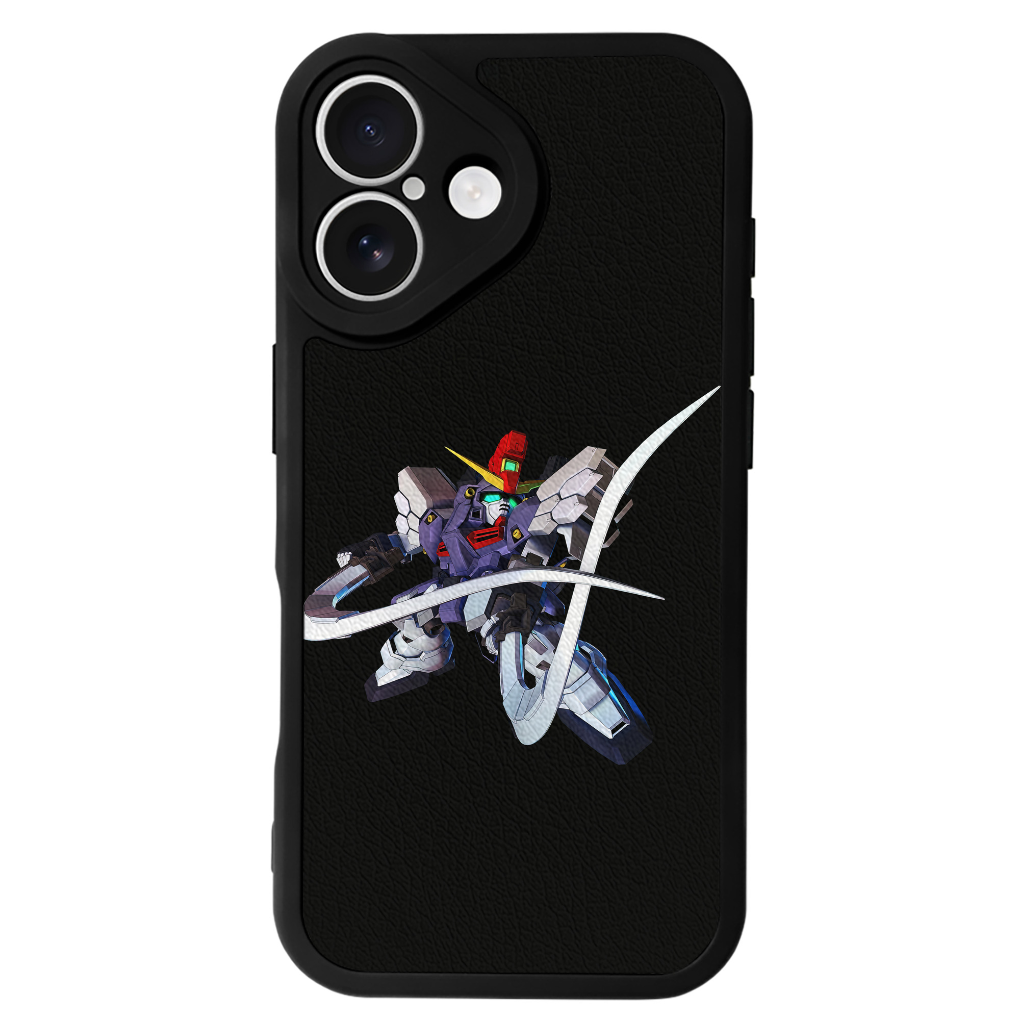 （画像用） 機動戦士ガンダム Mobile Suit Gundam 【iPhone 16シリーズ対応】シリコンスマホケース（レザー調） 材質：シリコン